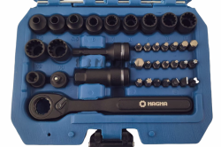 Σετ Καρυδάκια Διερχόμενα (Go-Through) 1/4" - 37 Τεμάχια - MG51418