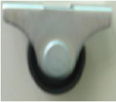 Ρόδα επίπλου KDS0186 ΜΑΥΡΗ