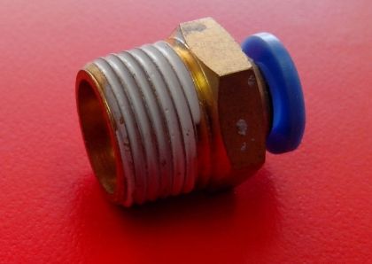 PU Hose connector 6 - 3/8" M, 9100464