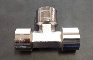 1/4" Female Thread Equal Tee Fitting, 9100910