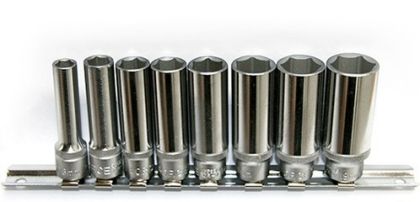 8 τεμ. 3/8" Dr. 6-σημείων Flank βαθύ καρυδάκι, 3082