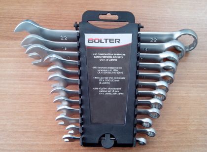 Set of combination wrenches 12 pcs, 9-22