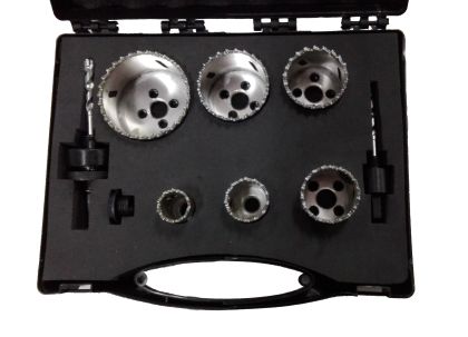 Σετ ειδικών τρυπανιών 22-64mm με διαμάντι, 9 τεμαχίων