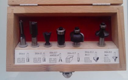 Комплект фрези за дърво 6 ч.