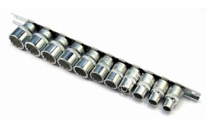 11 pcs 3/8"Dr. 12-pt. Flank socket set 3111
