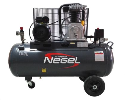 100 l Piston air compressor with belt drive, 51002