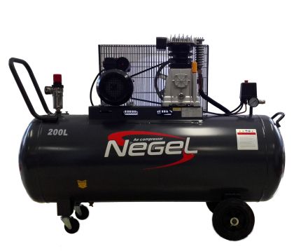 200 l Piston air compressor with belt drive, 51021