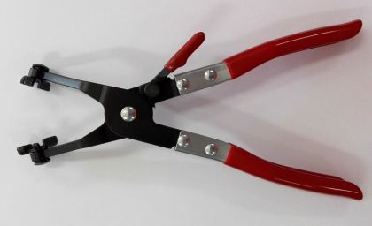 45° Hose clamp pliers with red coating, 780-0058A
