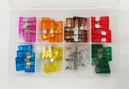 40 τεμάχια Τυπικές αυτοκινητιστικές ασφάλειες τύπου λεπίδας 3-30A, 1305083005