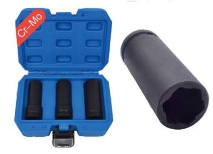 3 τεμ. καρυδάκια αφαίρεσης φθαρμένων παξιμαδιών τροχού 1/2" Dr., 50496