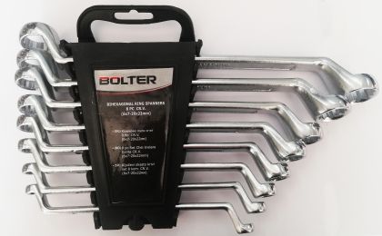 8 pcs Bihexagonal ring spanners 6-32, LT14865