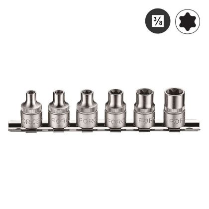 E6-E14 3/8"Dr. 6 pcs Star socket set, 3064