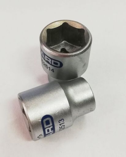 1/4" Dr. 6-pt. Flank socket 13 mm, 52513
