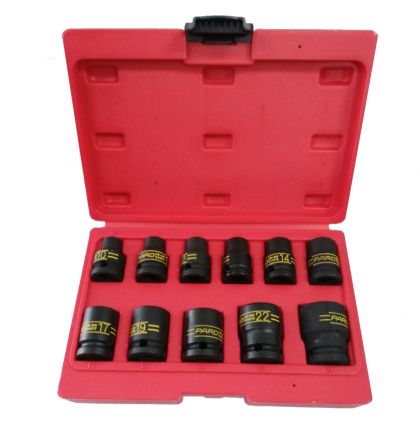 Σετ καρυδάκια κρούσης με γωνίες 1/2"Dr. 6 σημείων 10-24 mm, C4111