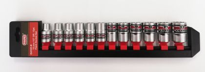 10-22mm 1/2"Dr. 12-pt. Flank socket set, C4121-9