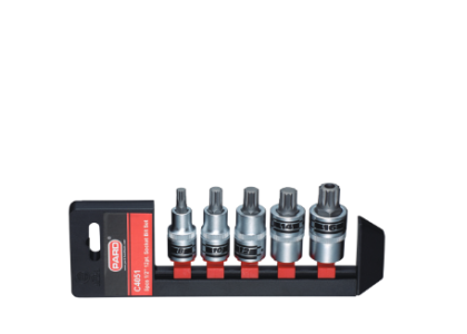 5 psc 1/2" Dr. Spline socket set, C4051
