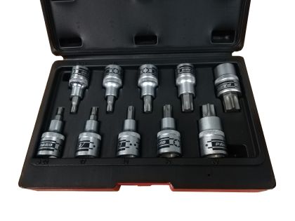 10pcs.1/2" Star socket bit set, C4102
