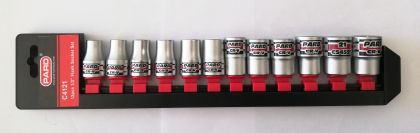 Σετ καρυδάκια 10-22mm 1/2"Dr. 6-σημείων Flank, C4121