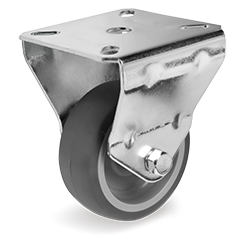 Τροχός από θερμοπλαστικό καουτσούκ, κέντρο από πολυπροπυλένιο, σταθερή βάση, 385203