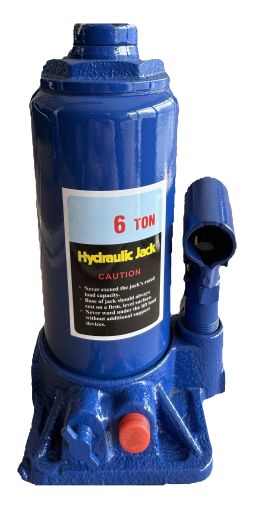 6 t Hydraulic bottle jack with safety valve 55006