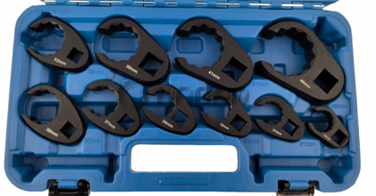10 Pcs Crowfoot Spanner Set 19 - 46mm (12 Point), 51436