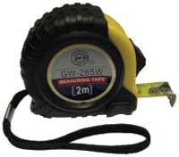 Rubberized measuring tape 10m/25mm