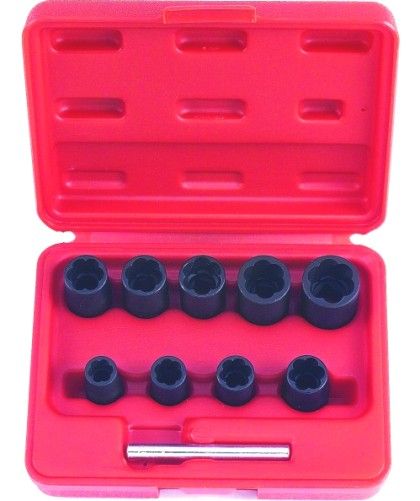 Σετ 10 τμχ υποδοχών στροφής 3/8"Dr.