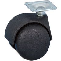  Paired polyamide 6 furniture wheel, swivel top plate bracket 344100