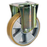 Ρόδα από χυτό πολυουρεθάνιο TR σε αλουμινένιο πυρήνα με σταθερή βάση, 658602