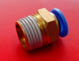 PU Hose connector 8- 3/8" Male thread, 9100472