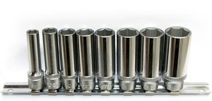 8 τεμ. 3/8" Dr. 6-σημείων Flank βαθύ καρυδάκι, 3082