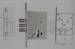 Additional secure lock, 109x140 mm
