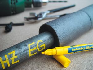 Μαρκαδόρος βαφής για λεπτή βιομηχανία BLEISPITZ 1-2 mm, μαύρος 0990