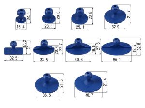 Χειροκίνητο εργαλείο εξαγωγής βαθουλωμάτων με 10 κομμάτια τακάκια κόλλας, 160-3113