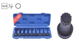9 pcs 1/2"Dr Spline Impact bits socket (one piece), 30009