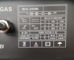 Μηχανή συγκόλλησης Inverter 250A IGBT MIG/MAG και MMA Elgen Jet Power - MIG-250MI