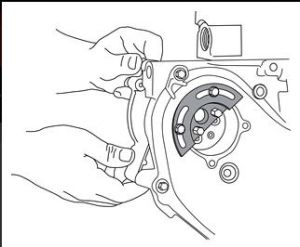 Water pump sprocket holder, 50864
