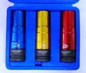 3 τεμάχια 1/2" Δίσκος 6-σημείων. Υποδοχή πρόσκρουσης υδραυλικής ροπής παξιμαδιού τροχού