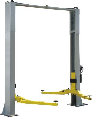 4 ton Electro-hydraulic 2-post lift, clear floor L-2140 + 4*85 mm Adapters 1 Phase