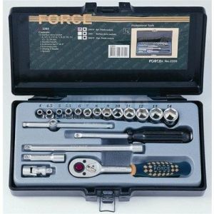 Комплект гедоре 19 ч. 1/4" Dr., 2203-5