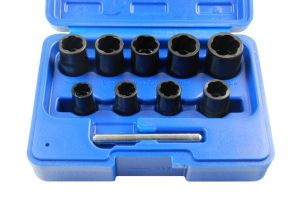 10 pcs 3/8" Dr. Impact twist socket set, 50927А