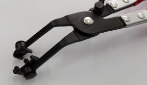 45° Hose clamp pliers with red coating, 780-0058A