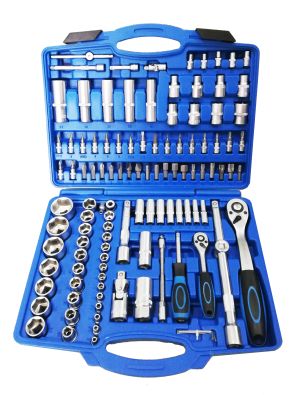 111 Pcs 1/4", 1/2" Drive Socket Set, 10111