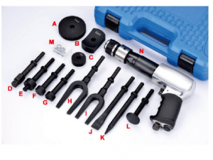 14 pcs Special vibro chisel set, 846-5047