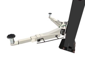 4 ton Solid Negel Jack 4000F Electro-hydraulic 2-post lift, floor plate + 4*85 mm Adapters 