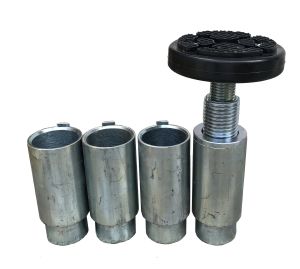 4 ton Solid Negel Jack 4000F Electro-hydraulic 2-post lift, floor plate + 4*85 mm Adapters 