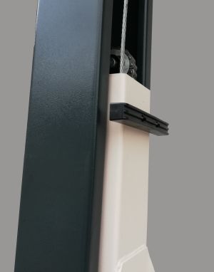 4 ton Solid Negel Jack 4000F Electro-hydraulic 2-post lift, floor plate + 4*85 mm Adapters 