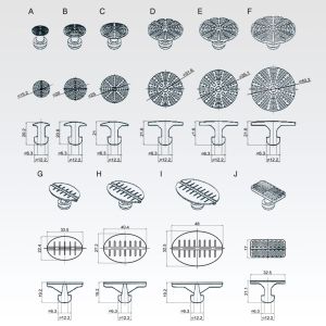 Μικρό συρόμενο σφυρί με 10 κομμάτια κολλητικές ταμπλέτες, 160-3123
