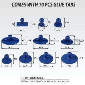 Μικρό συρόμενο σφυρί με 10 κομμάτια κολλητικές ταμπλέτες, 160-3123