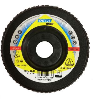 Δίσκος λείανσης για ανοξείδωτο χάλυβα και χάλυβα 125x22.23 SMT325 Extra 60